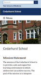 Mobile Screenshot of cedarhurst.yale.edu