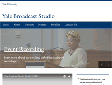 Tablet Screenshot of broadcast.yale.edu