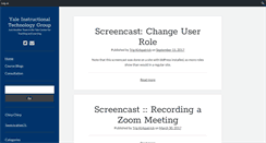 Desktop Screenshot of itg.yale.edu