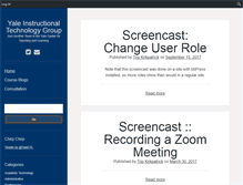 Tablet Screenshot of itg.yale.edu