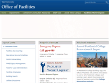 Tablet Screenshot of facilities.yale.edu