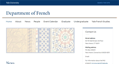 Desktop Screenshot of french.yale.edu