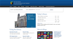 Desktop Screenshot of library.law.yale.edu