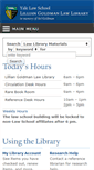 Mobile Screenshot of library.law.yale.edu