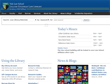 Tablet Screenshot of library.law.yale.edu